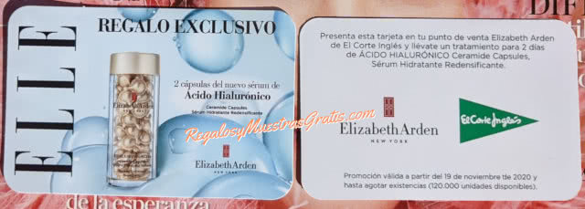 Muestras Gratis Elizabeth Arden Revista Elle Diciembre 2020