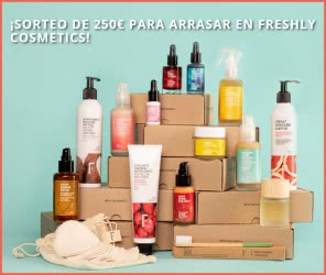 Sorteo Freshly Cosmetics 3 Cupones