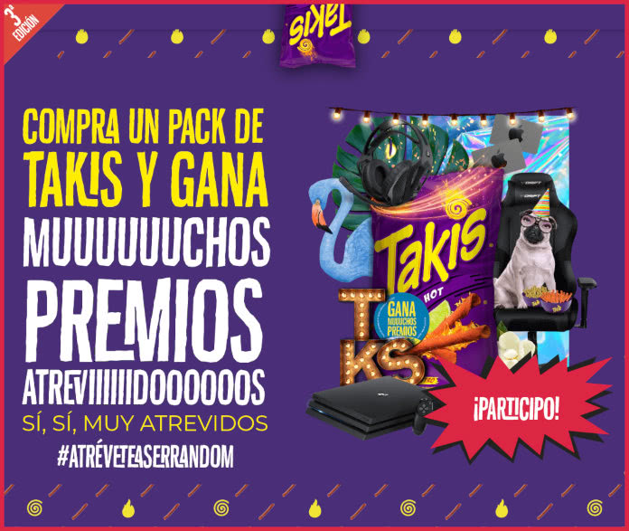 Sorteo Takis Decenas Premios Gamer
