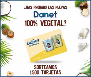 Danet Sorteo 1500 Tarjetas 6 Euros
