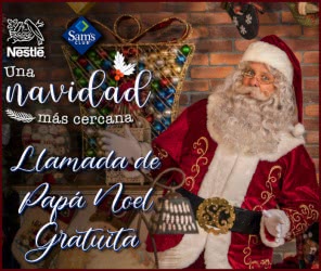 Llamada Papá Noel Gratuita Nestle y Sam's Club