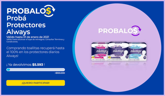 Probalos Gratis Protectores Diarios Always