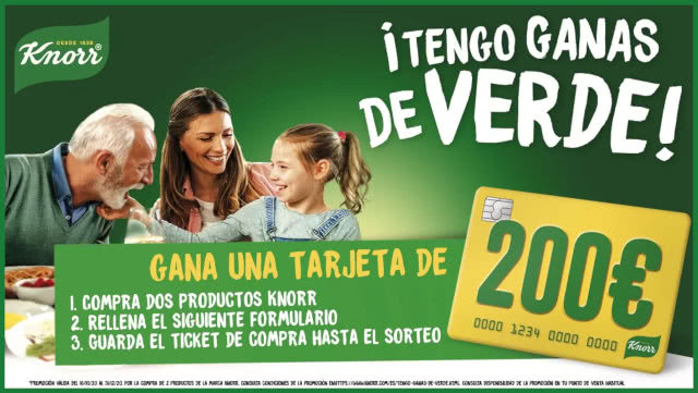 Sorteo Knorr Tarjeta Regalo 200 Euros