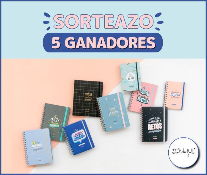 Sorteo MrWonderful 5 Agendas
