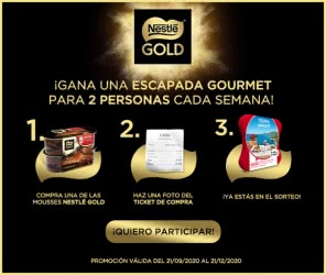 Sorteo Nestlé Gold Mouse 12 Escapadas