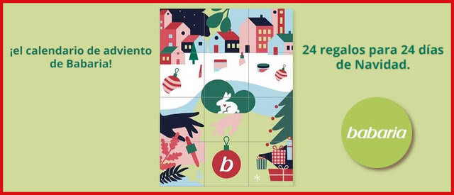 Sorteos Calendarios Adviento 2020 Babaria