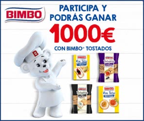 Bimbo Sorteo Tarjetas 1000 Euros