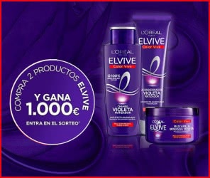 Elvive L'Oréal Sorteo 5 Premios 1000 Euros