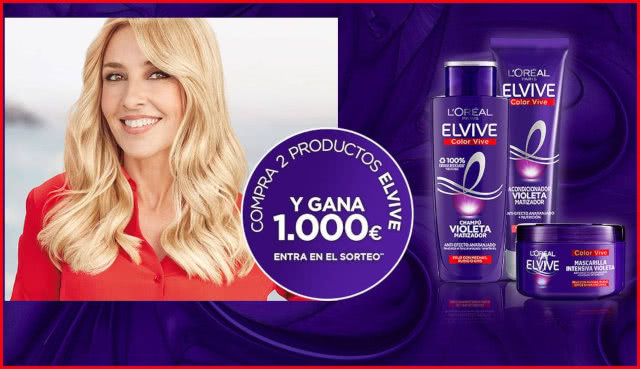 L'Oréal Elvive Sorteo 5 Premios 1000 Euros