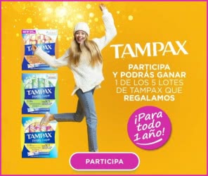 Tampax Sorteo 5 Premios Para 365 Días