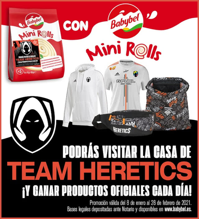 Babybel Mini Roll Sorteo Team Heretics Largo