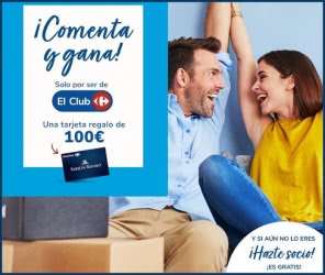 Club Carrefour Sorteo 5 Tarjetas 100 Euros