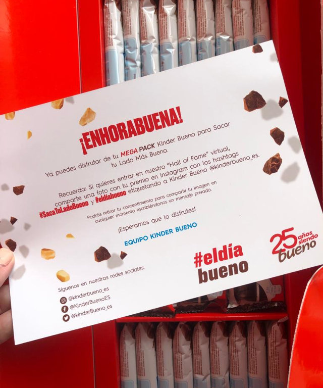 Premio Kinder Bueno Febrero