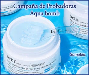 Proyecto Testers Sampleo Aqua Bomb Belif