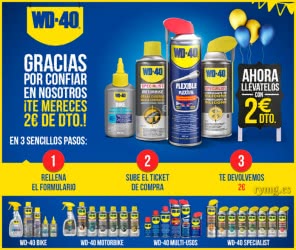 Reembolso 2 Euros WD-40