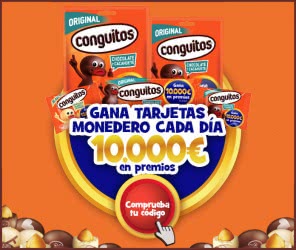 Sorteo Conguitos 10000 Euros en Premios