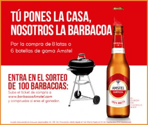 Amstel Sorteo 100 Barbacoas