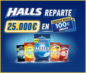 Halls Sorteo 25000 Euros Premios