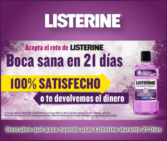 Listerine Prueba Gratis Si No Quedas Satisfecho