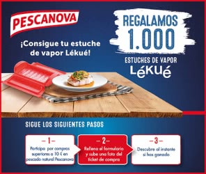 Pescanova Sorteo 1000 estuches de vapor Lékué