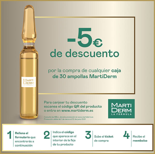 Reembolso Martiderm 5 Euros Instrucciones