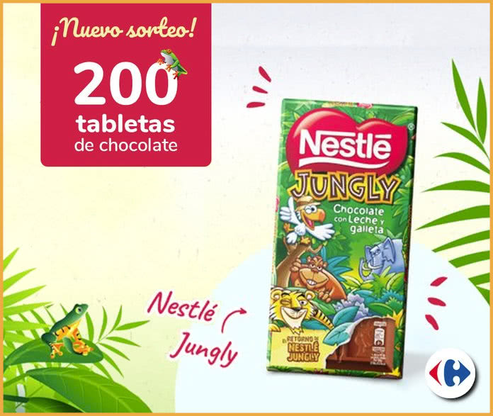 Sorteo 200 Tabletas Chocolate Nestlé Jungly