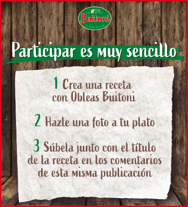 Buitoni Sorteo 20 Lotes Instrucciones