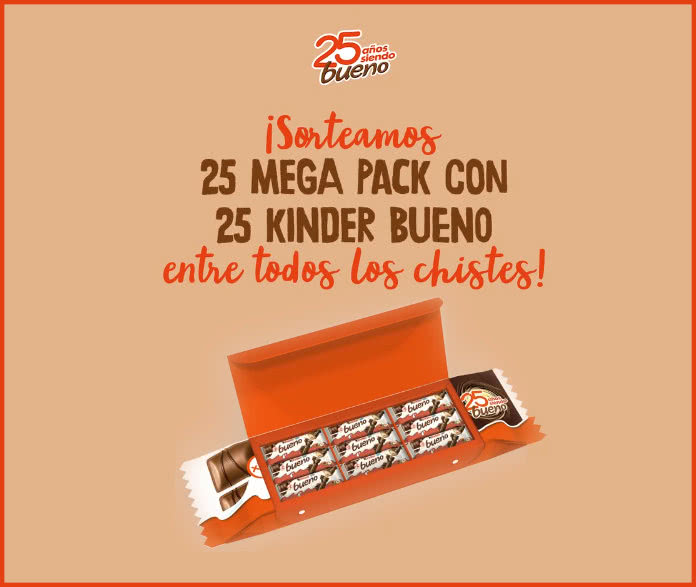 Kinder Bueno Sorteo 25 Lotes Día Carcajada