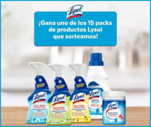 Lysol Sorteo 15 Packs