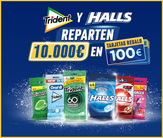 Gana Con Trident Halls 100 Tarjetas 100 Euros