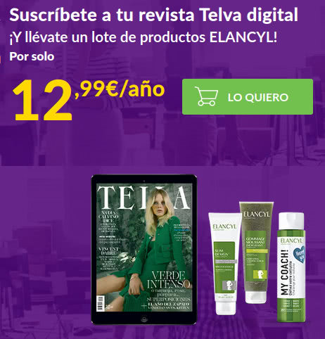 Regalos Suscripción Revistas Telva Junio 2021 Digital Elancyl