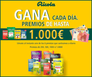 Ricola 738 Premios Hasta 1000 Euros