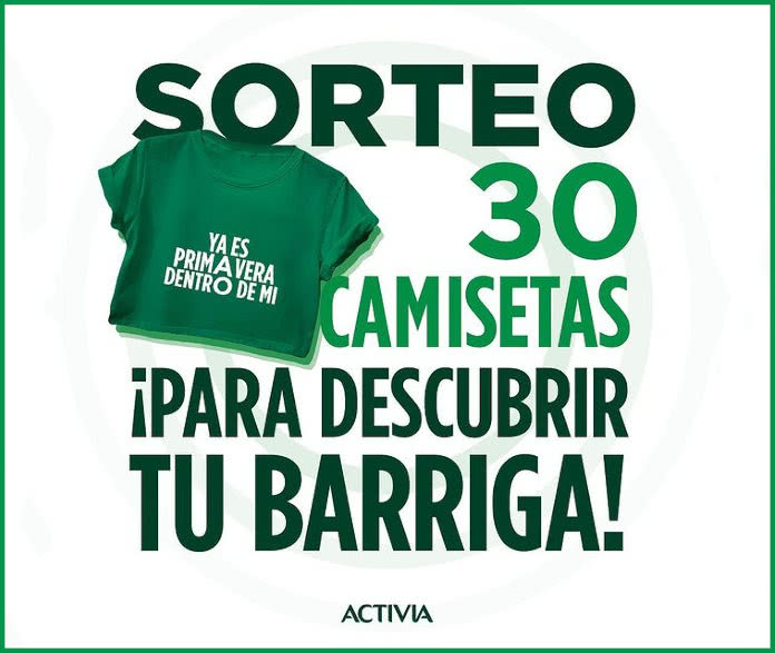 Sorteo 30 Camisetas Activia