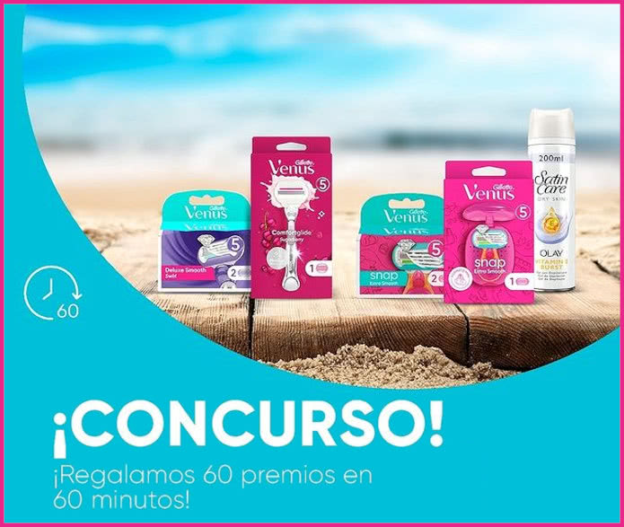Concurso Venus Gillette 60 Premios 60 Minutos