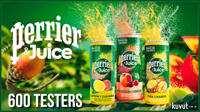 Kuvut Busca 600 Testers Para Perrier Juice