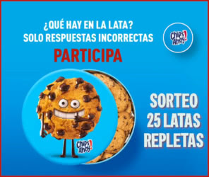 Sorteo Chips Ahoy 25 Latas