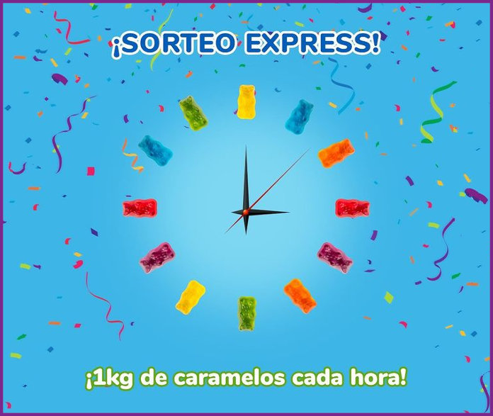 Sorteo Haribo 1kg De Caramelos Cada Hora