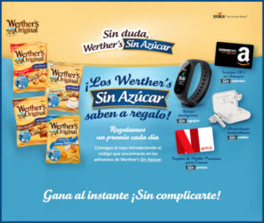 Sorteo Werthers Original Sin Azucar