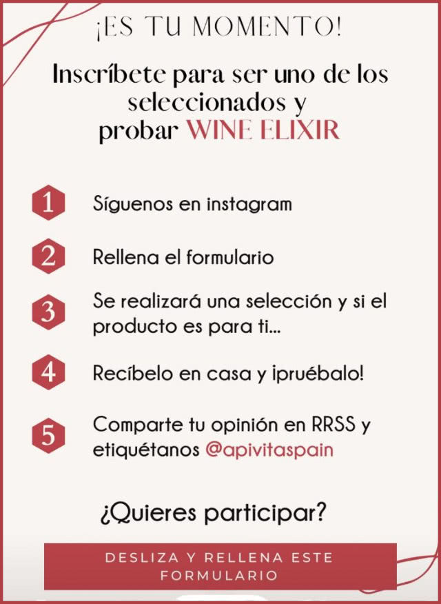 Testers Apivita 340 Probadoras Wine Elixir Pasos A Seguir