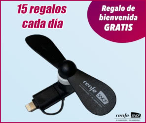 Regalo Directo Renfe Viajeros Al Tren Mini Ventiladores