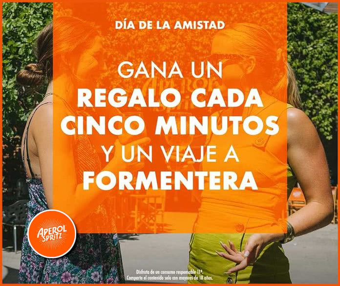 Sorteo Aperol Spritz Premios Cada 5 Minutos