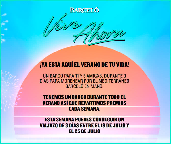 Sorteo Barceló Viaje Crucero