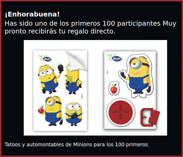 Sorteo Herobaby 20 Premio Ganado