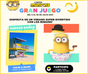 Sorteo Kiabi Minions Viaje Miami