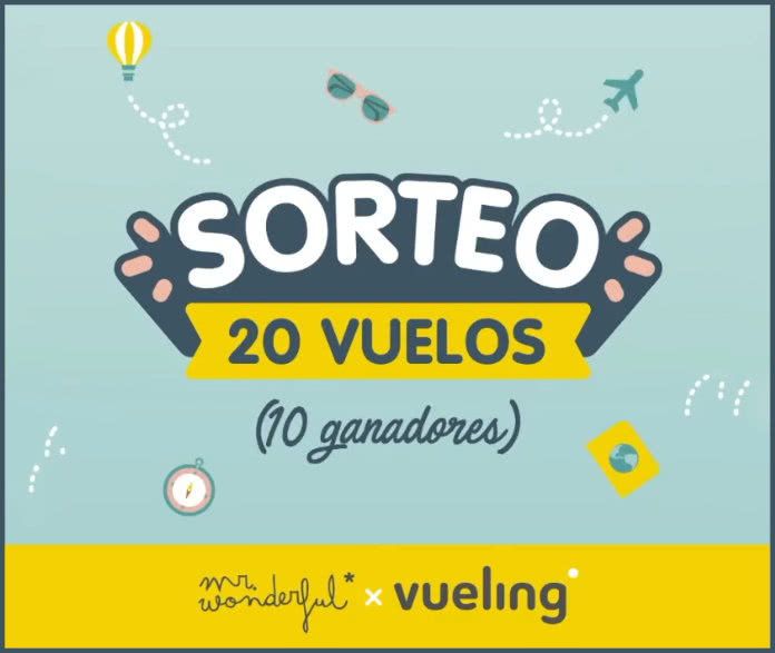 Sorteo Mrwonderful 20 Vuelos Vueling