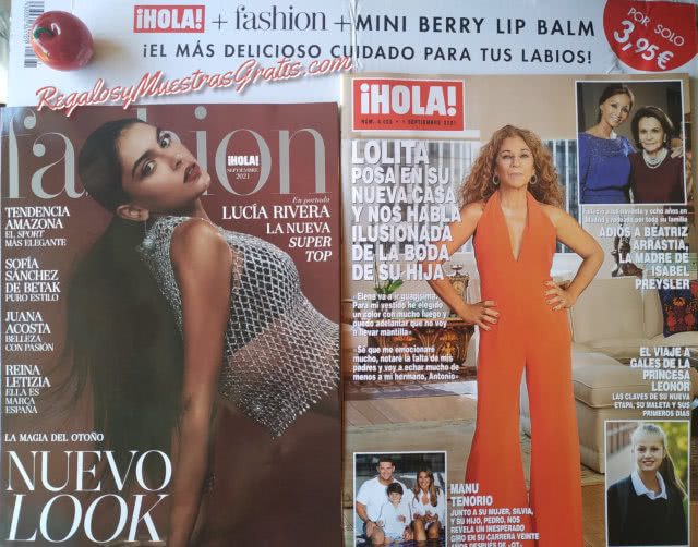 Regalos Revistas Septiembre 2021 Hola Fashion Semana 34