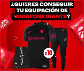 Sorteo Kit Kat Vodafone Giants