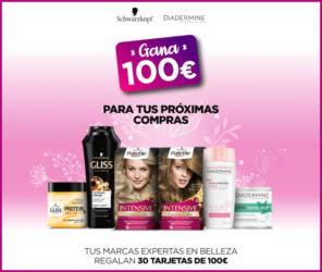 Sorteo Por Compra Club Schwarzkopf Tarjetas 100 Euros