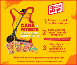 Sorteo Por Compra Oscar Mayer Eroski Patinete Eléctrico