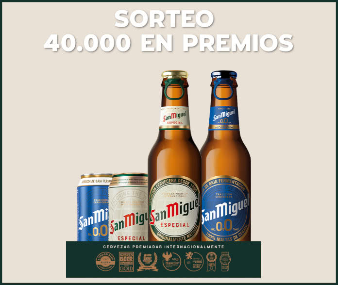 Sorteo Por Compra San Miguel 40000 Euros